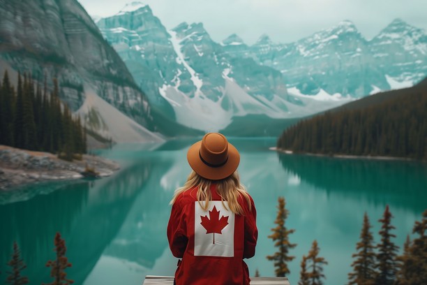 Confident newcomers in Canada exploring freely