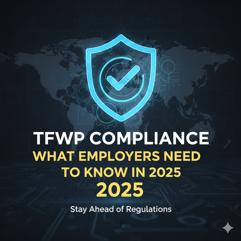 Employer reviewing Temporary Foreign Worker Program compliance checklist.